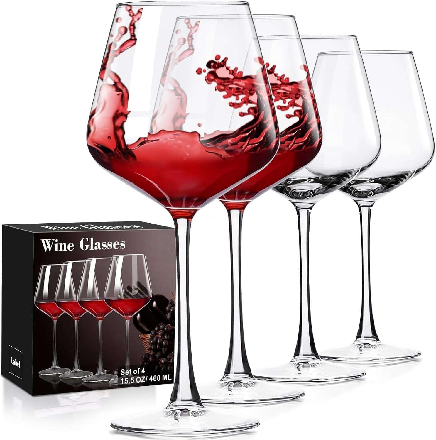 PARACITY hand-blown red wine glass enhances aroma and clarity at gatherings.
