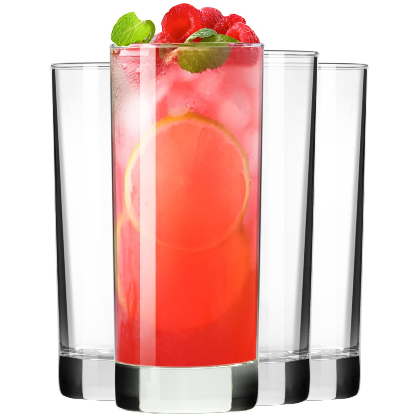 Paracity Highball Glasses 10oz with stable base ideal for cocktails.