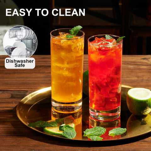 Paracity Highball Glasses are dishwasher safe for easy cleanup.