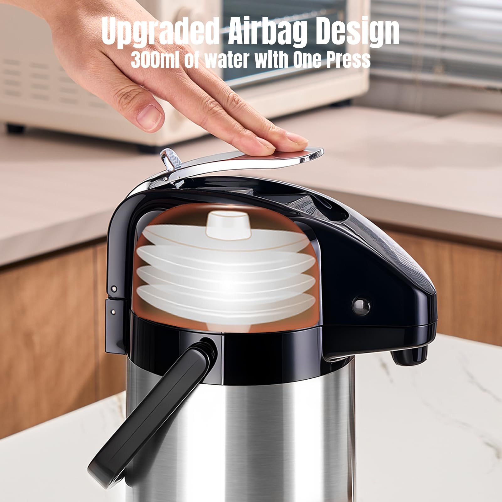 PARACITY Lazy Susan base enables smooth rotation for easy serving.