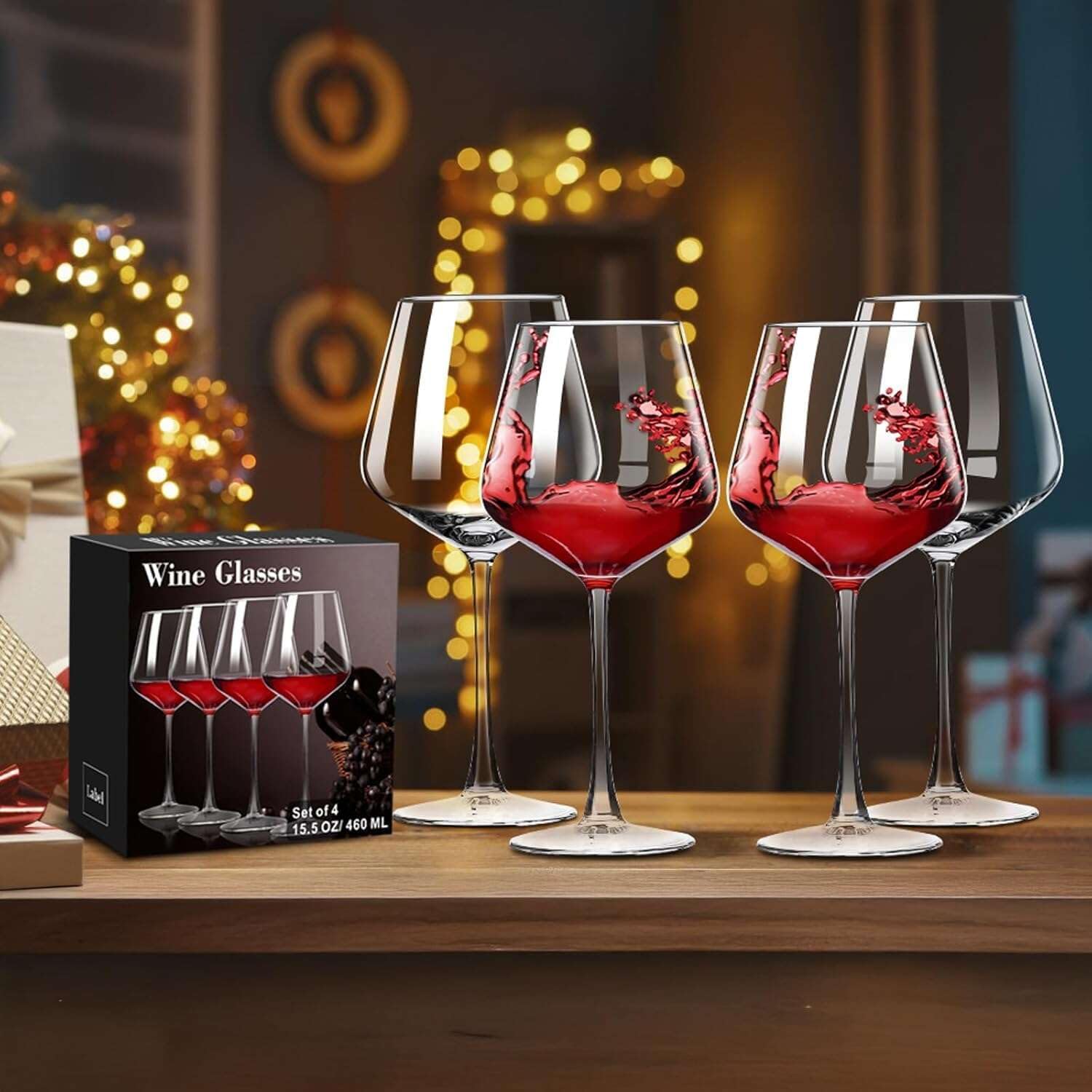 PARACITY red wine glass with tapered design supports varied wine flavors.