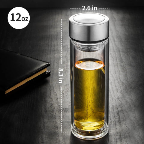 PARACITY removable filter doubles as a water bottle without the infuser