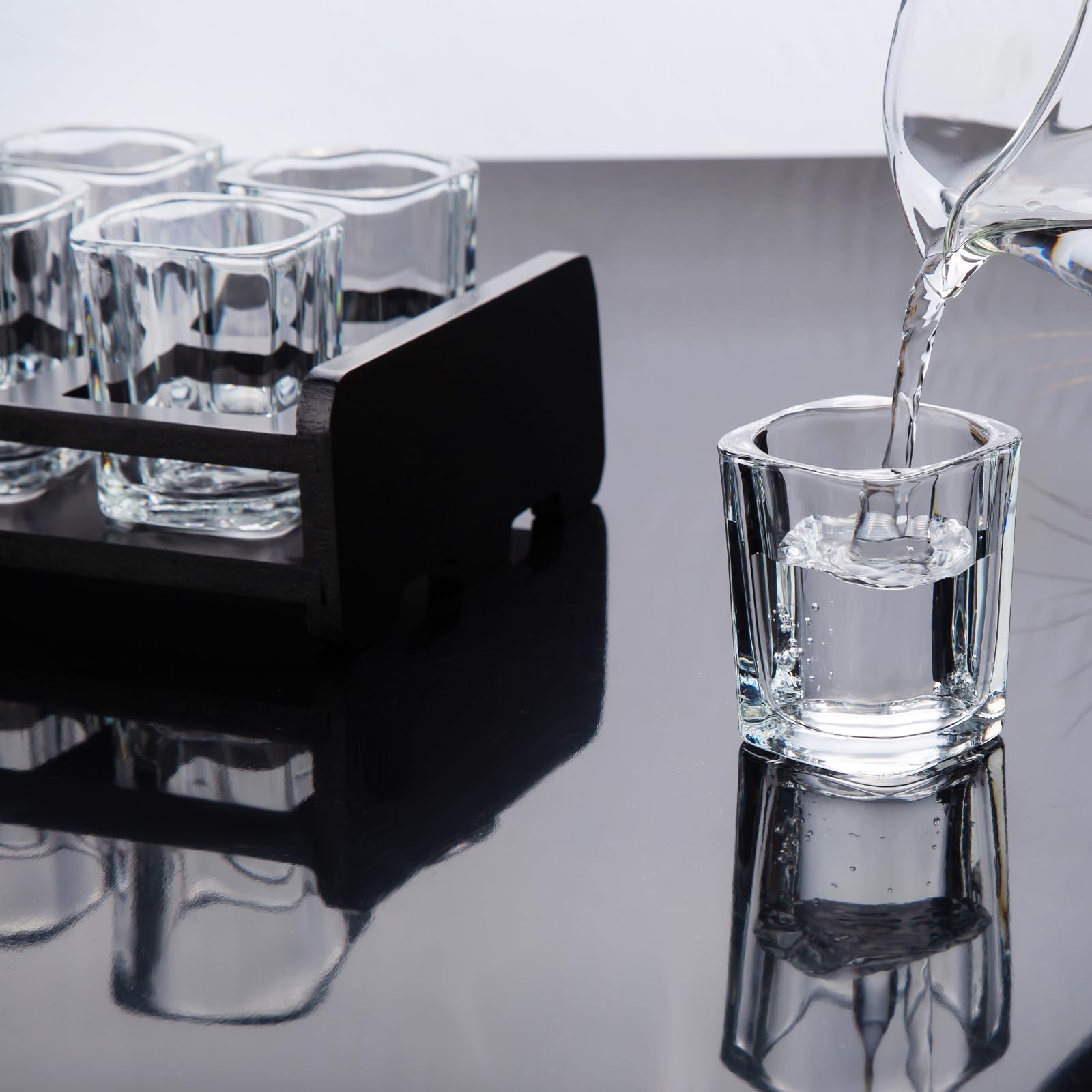 PARACITY tequila shot glasses 2oz showcase the liquor color for a vibrant pour.
