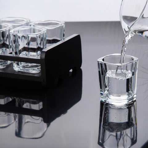 PARACITY tequila shot glasses 2oz showcase the liquor color for a vibrant pour.