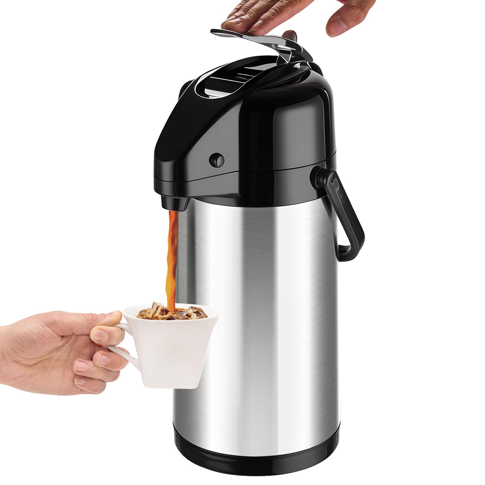 PARACITY Upgraded Airpot with dual pump pour for fast service at events.