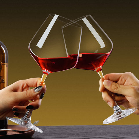PARACITY Burgundy wine glass in an elegant gift box for celebrations