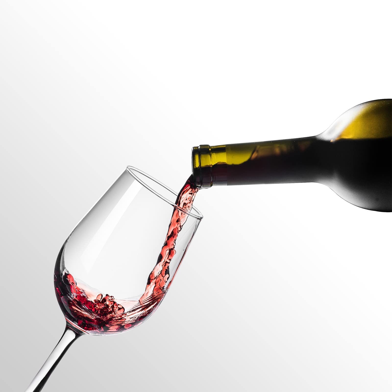Paracity wine glass set with swirl-friendly bowl, ideal for savoring aromas during tasting.