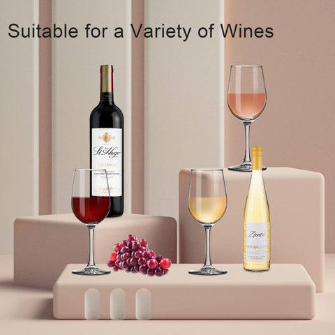 Paracity clear stem glass, tall and balanced, improves pouring and grip.
