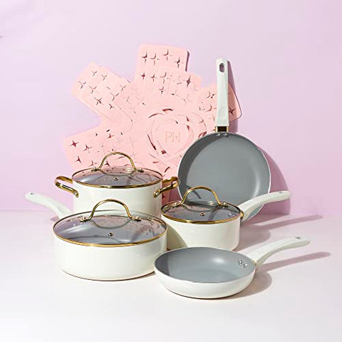 Paris Hilton Epic stay-cool soft-touch handles for comfortable cooking