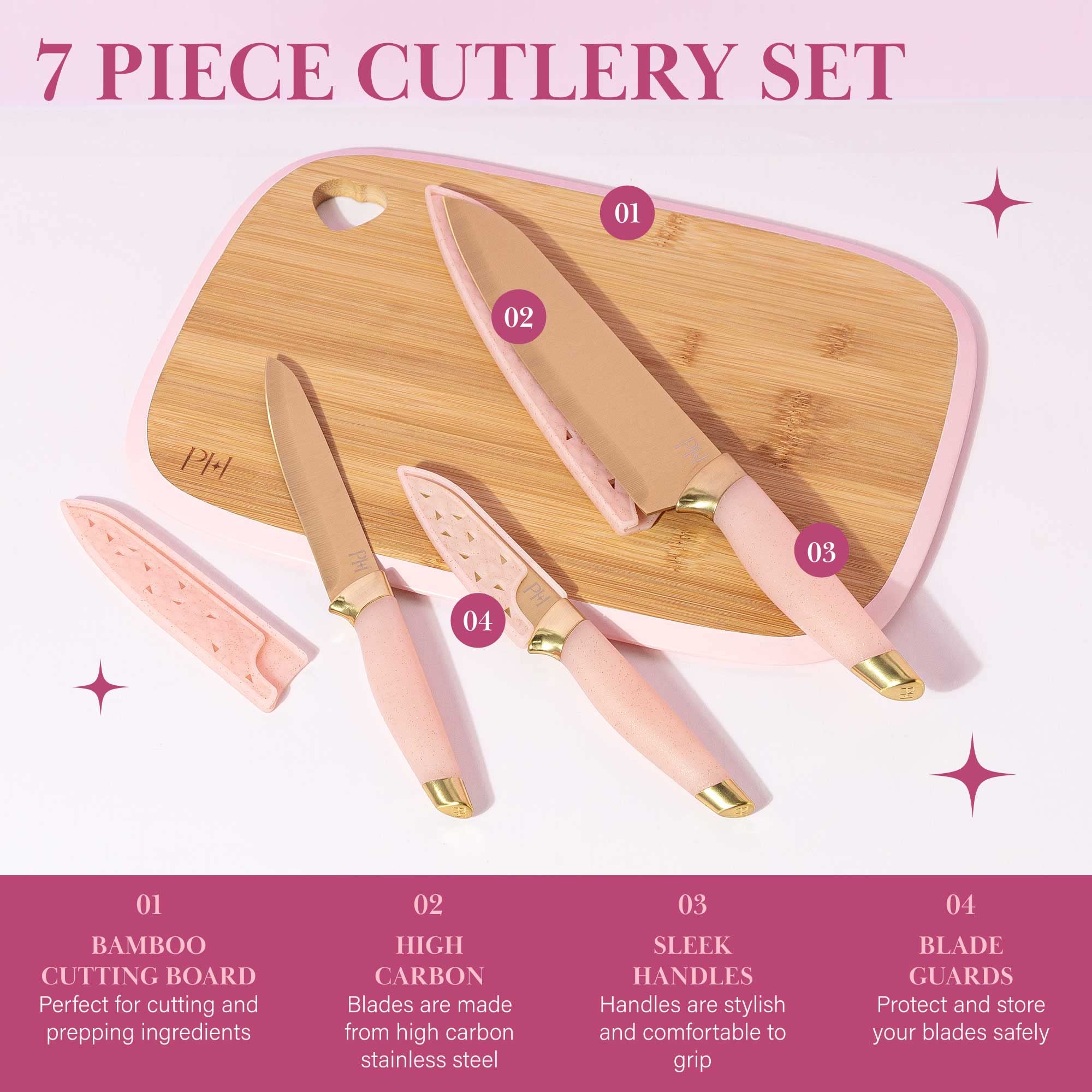 Paris Hilton paring knife 3.5-inch with high carbon stainless blade.