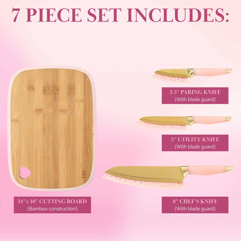 Paris Hilton 5-inch utility knife with titanium coating.