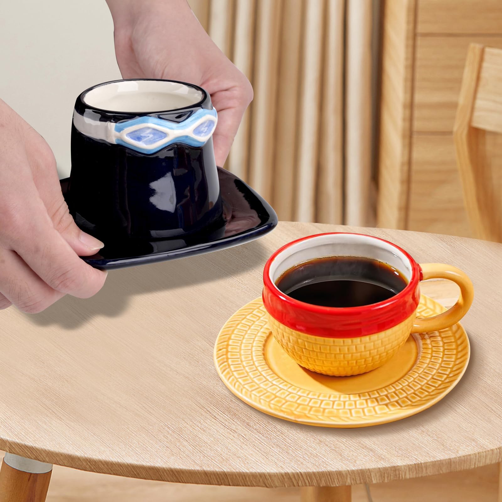 Parknshop stick-resistant glaze mug keeps surfaces clean and tasting fresh.