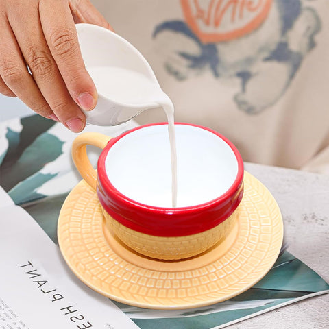 Parknshop ceramic mug closeup – durable ceramic and glaze for flavor preservation.