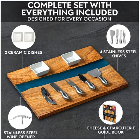 Parkway Home dipping bowls paired with the board for sauces and dips at gatherings