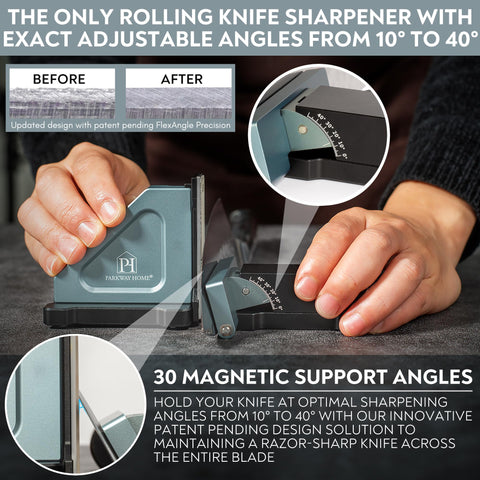 Parkway Home height adjuster enables fitting large knives and cleavers with ease