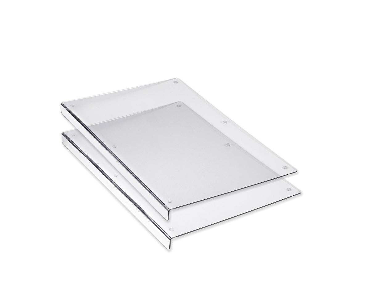 PARNOO clear acrylic cutting board with lip edge for stable slicing