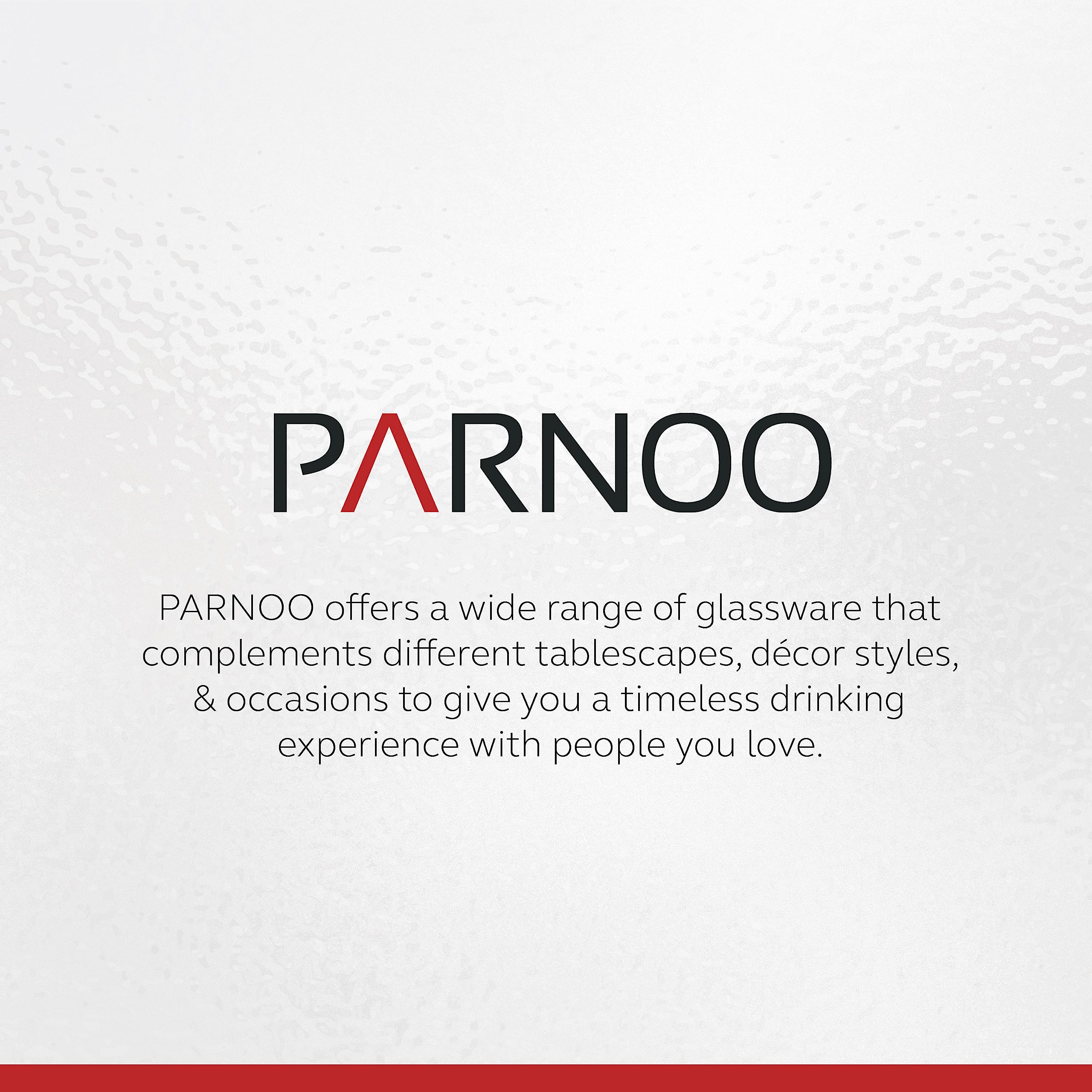 PARNOO care and cleaning note for maintaining glass clarity.