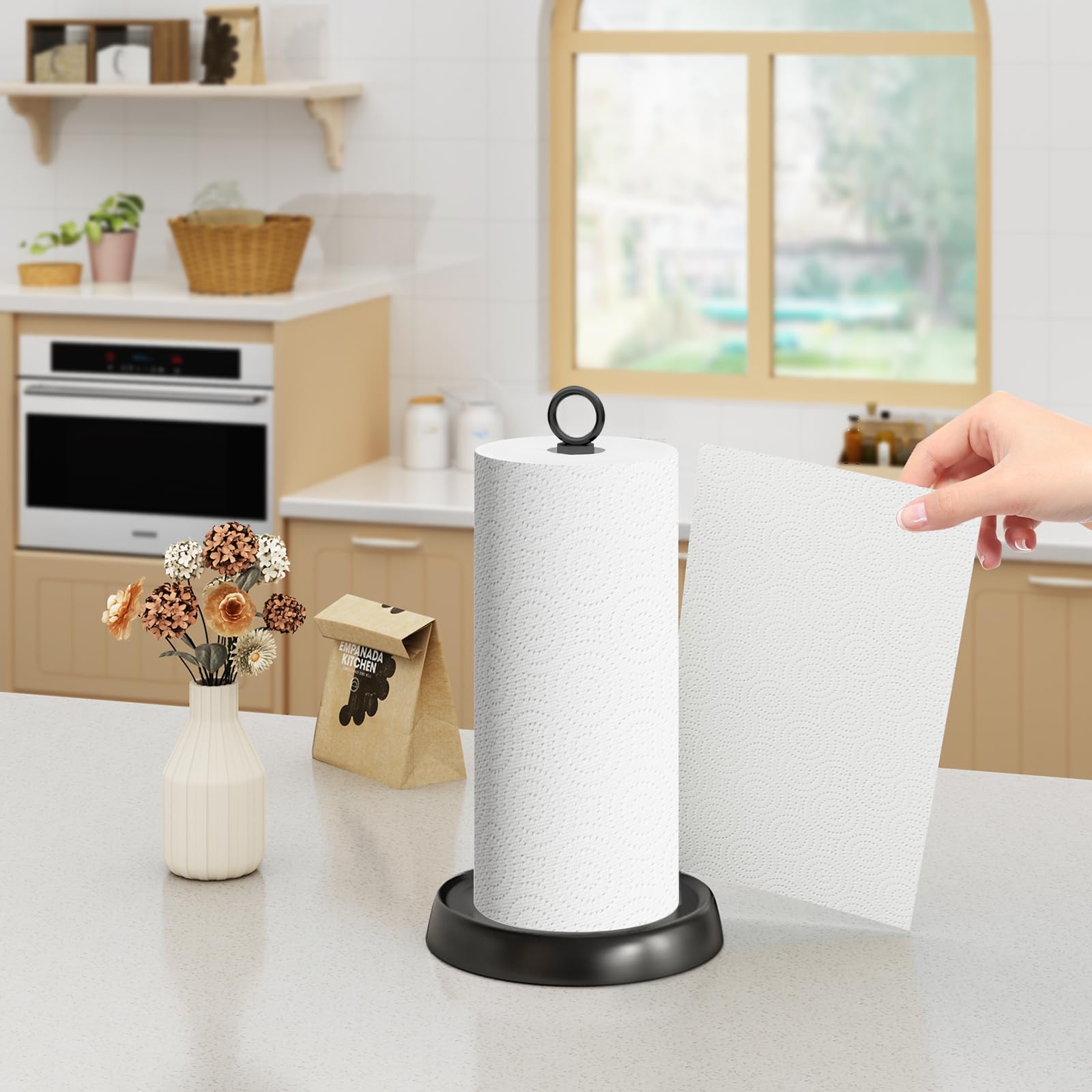 PAROTO countertop organizer keeps towels accessible and tidy