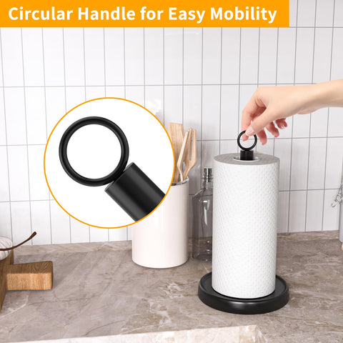 PAROTO paper towel holder ring handle enables easy movement