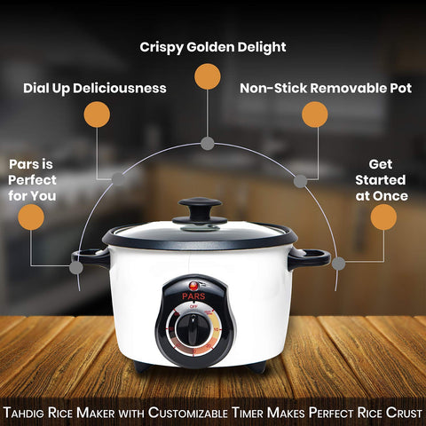 Pars 3 Cup capacity ideal for small households and quick meals.