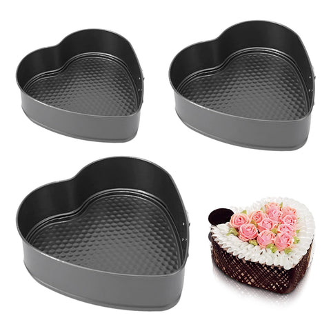 Parthan 22cm heart pan perfect for larger cakes and layered desserts.