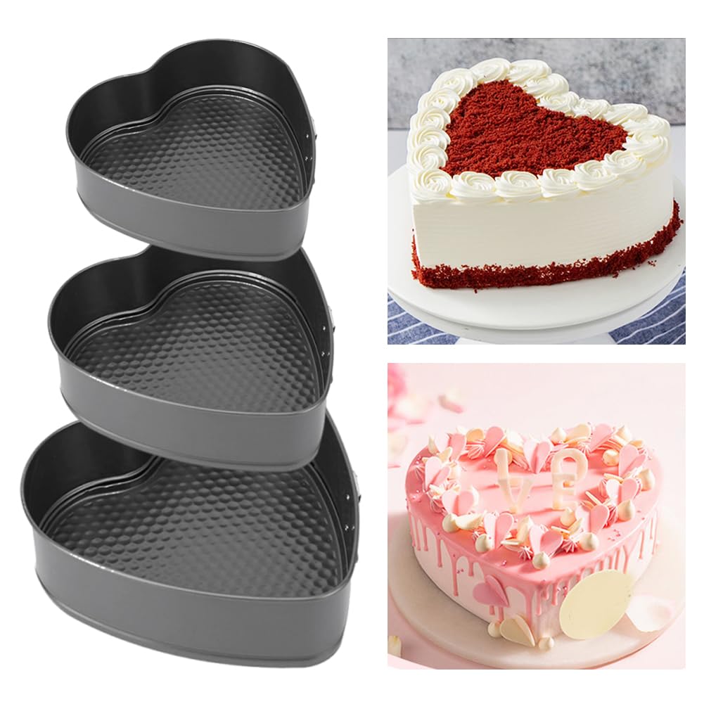 Parthan 24cm heart pan for impressive centerpieces and party desserts.