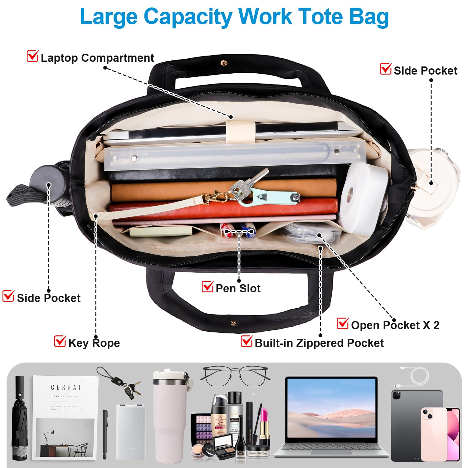 Partreko removable clutch purse for cosmetics and essentials