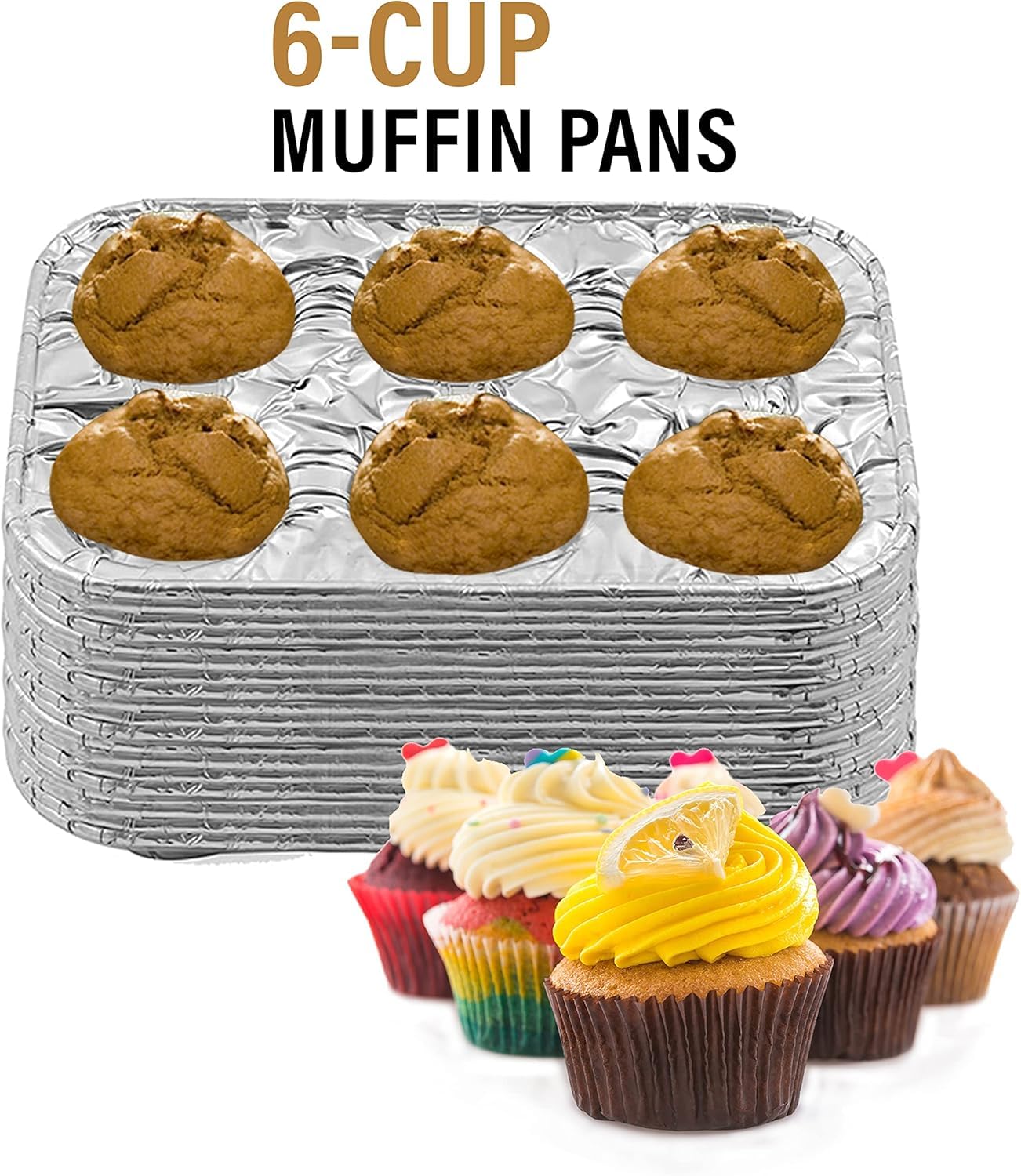 PARTY BARGAINS heat distribution promotes even browning across muffins.
