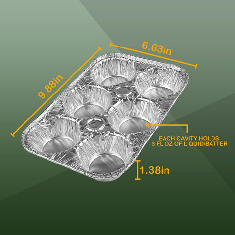 PARTY BARGAINS 6-Cup muffin pan with nonstick surface for easy release.