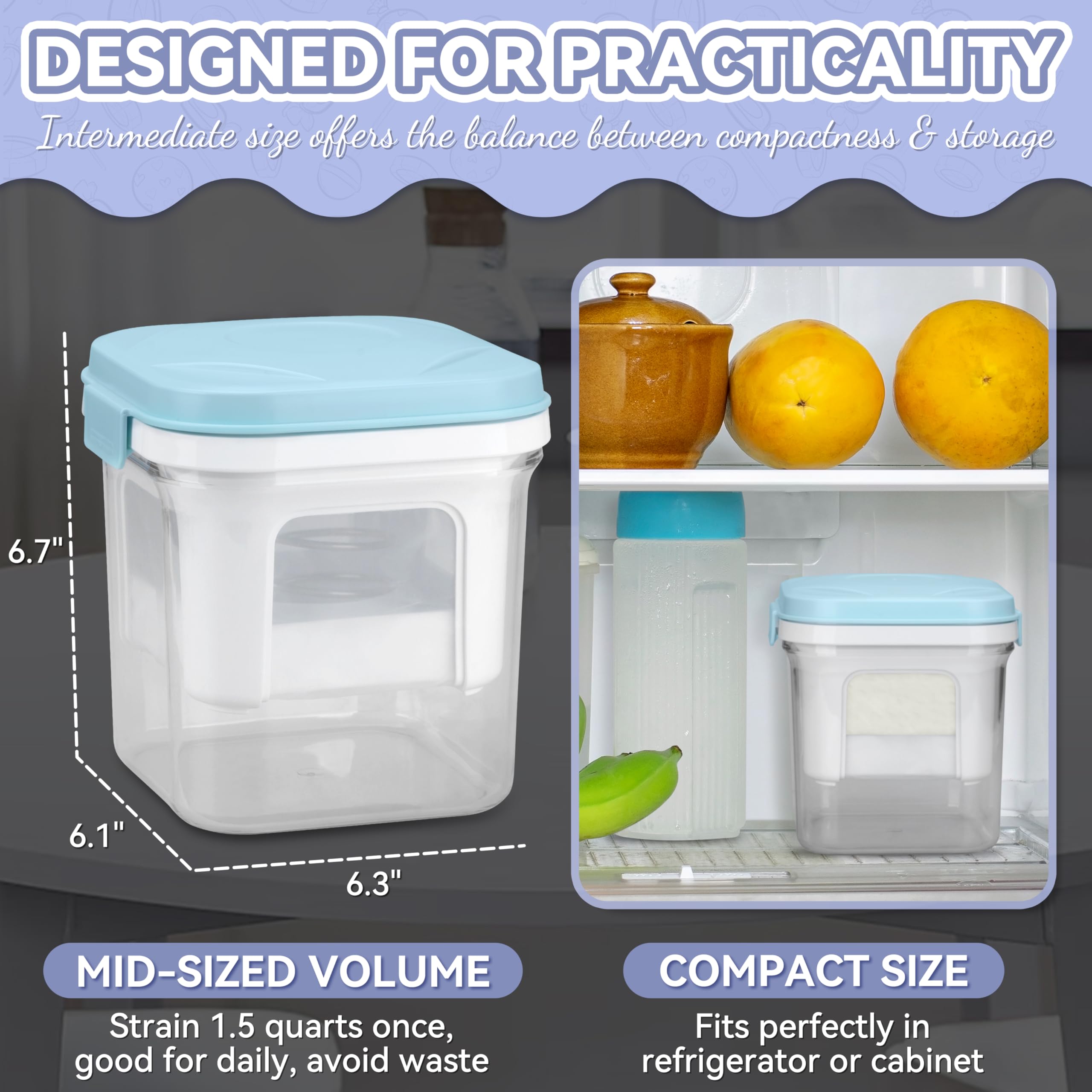 Party Desserts Pressure filtration system for velvety yogurt texture
