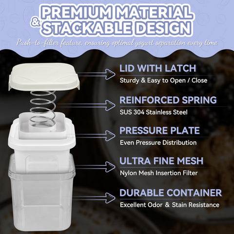 Party Desserts yogurt maker with 1.5-quart capacity for easy home yogurt making