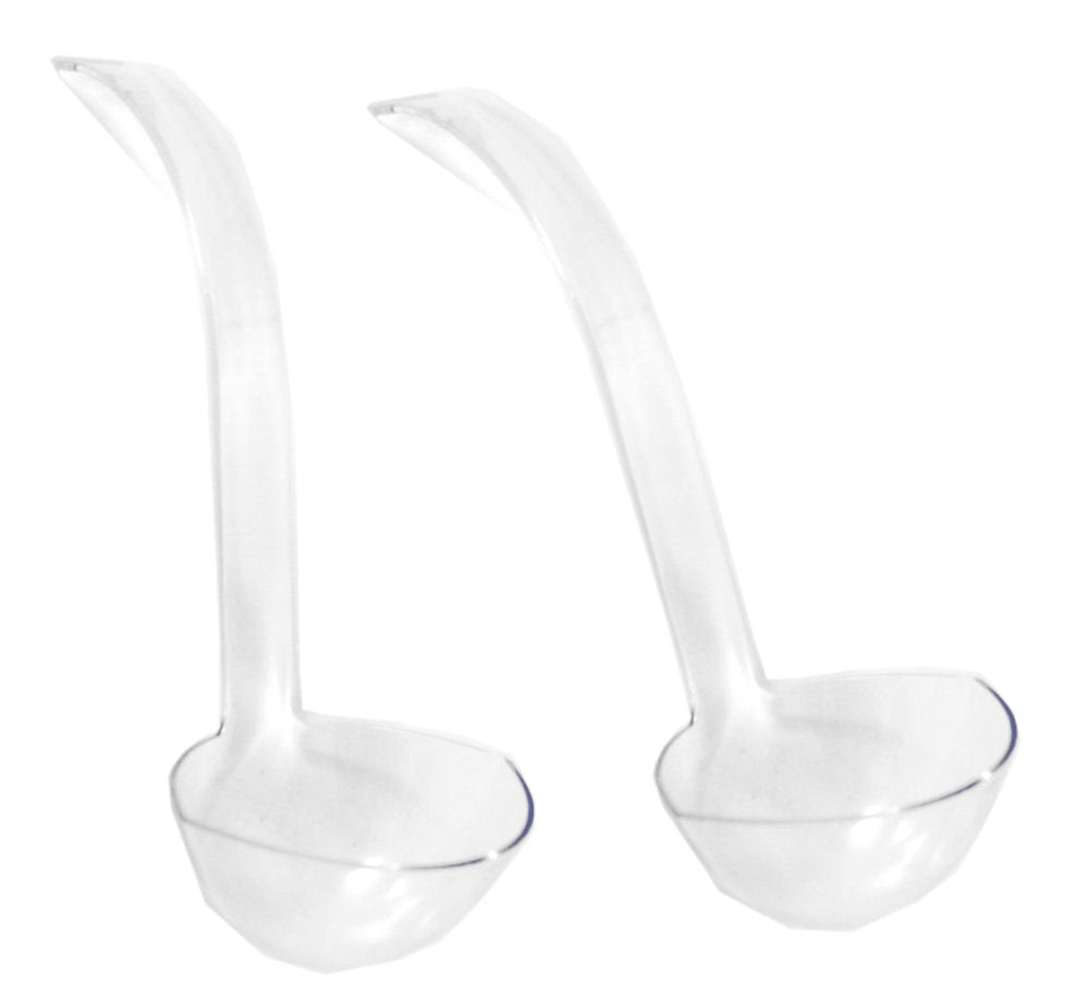 Party Dimensions 2-pack clear punch bowl ladles with 5oz capacity for easy serving.