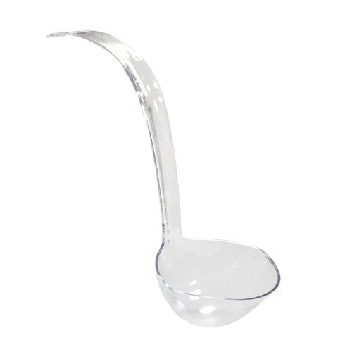 Party Dimensions long 12-inch clear punch ladles reach bowls without spills.
