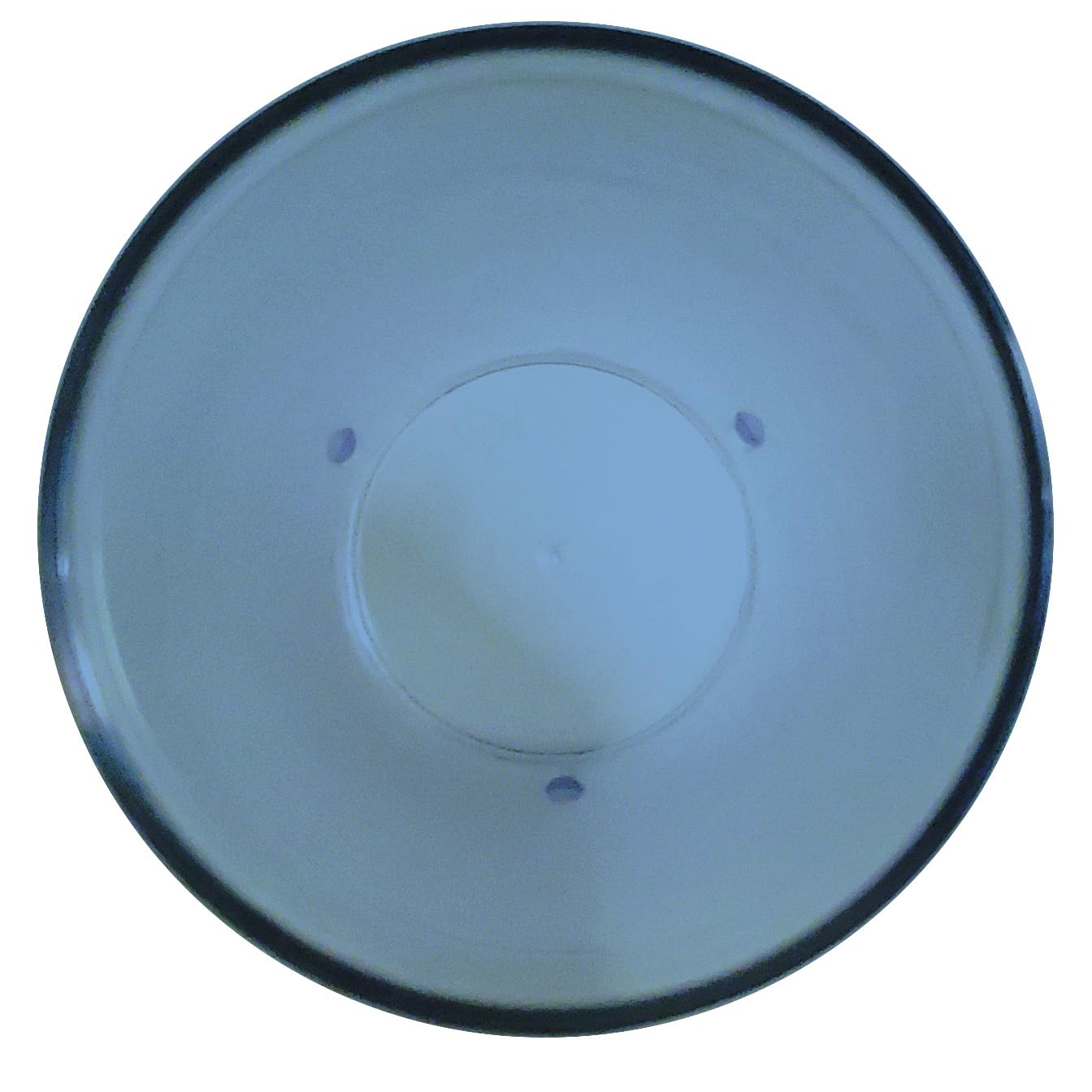 Party Outlaw lt blue 20oz tumbler stackable design shown, saves space in kitchens.