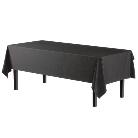Party Solids heavy-duty tablecover close-up; durable plastic for party use.