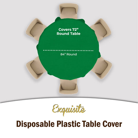 Party Solids waterproof tablecloth protects surfaces from spills and messes