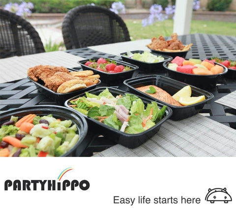 PARTYHIPPO portion-control lunchbox used to measure and portion meals.