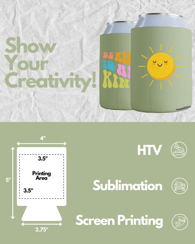 PartyPrints collapsible-sage-sleeve demonstrates easy packing and portable cooling