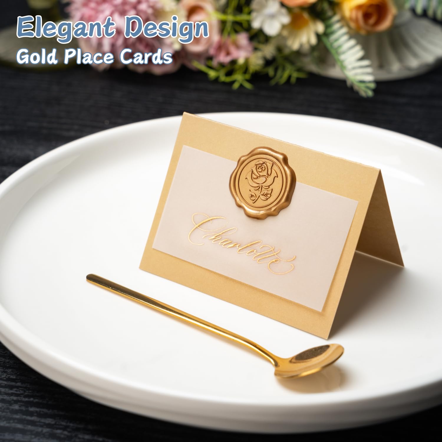 Parvigo name card showing translucent tracing paper for personalization