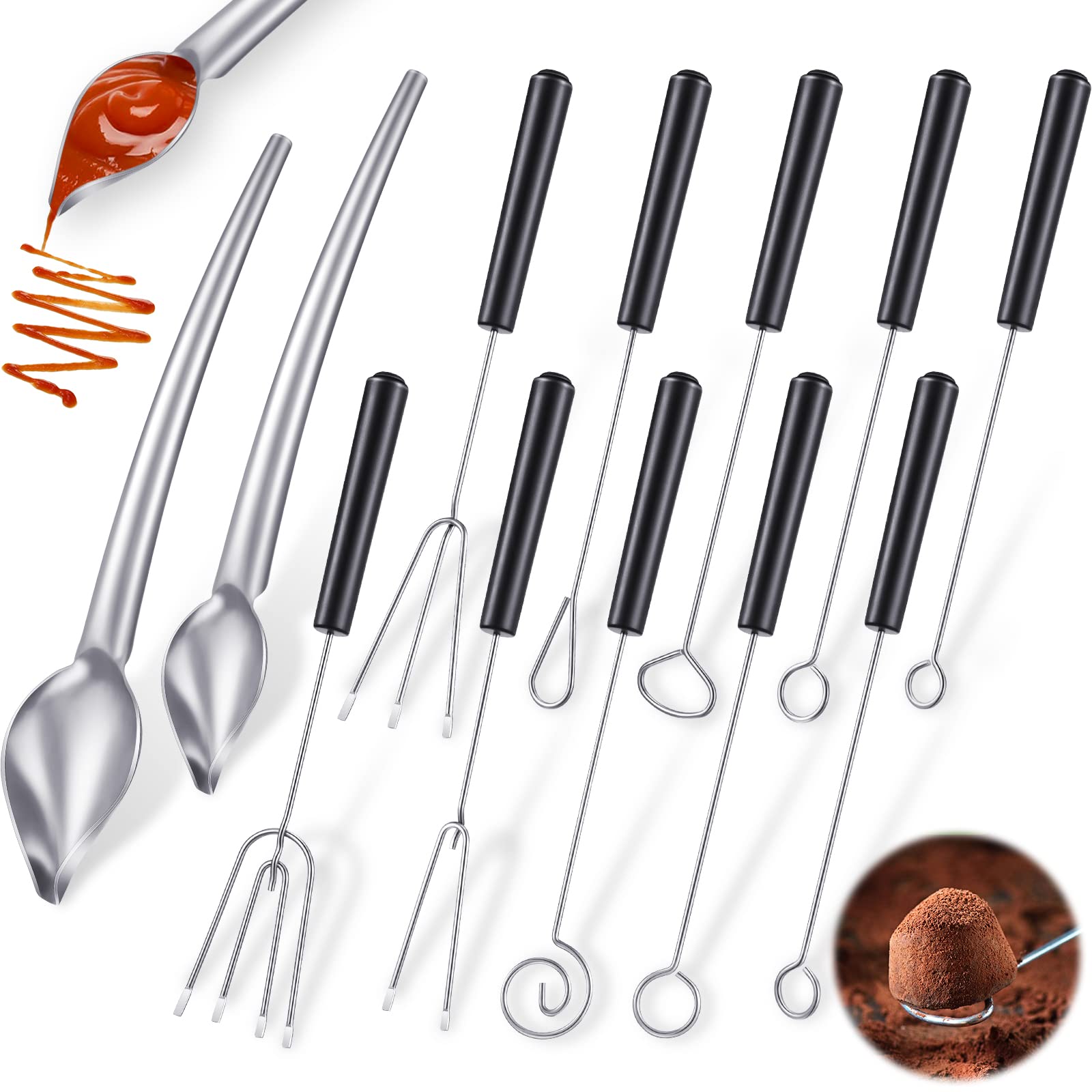 Patelai candy dipping tools set for precise chocolate decoration