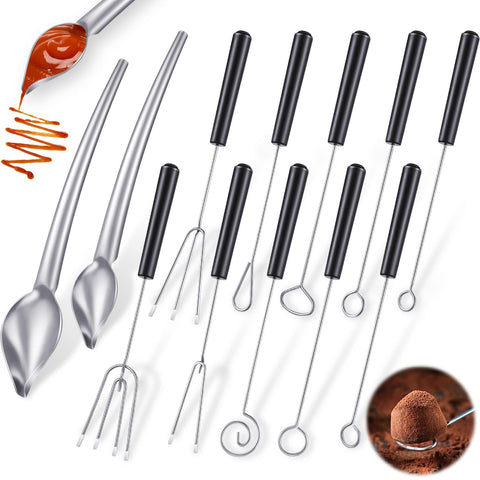 Patelai candy dipping tools set for precise chocolate decoration