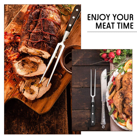 Patelai carving forks serving meat without drops