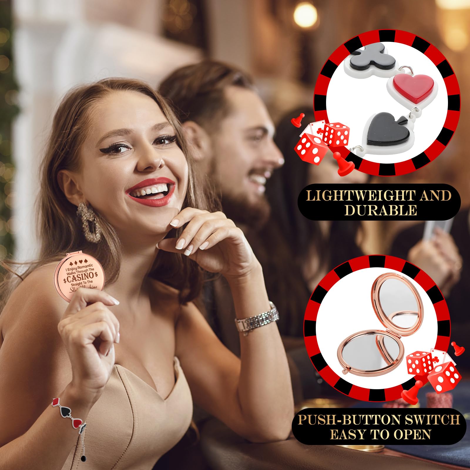 Patelai casino bracelet adds a chic touch with adjustable, comfortable wear.