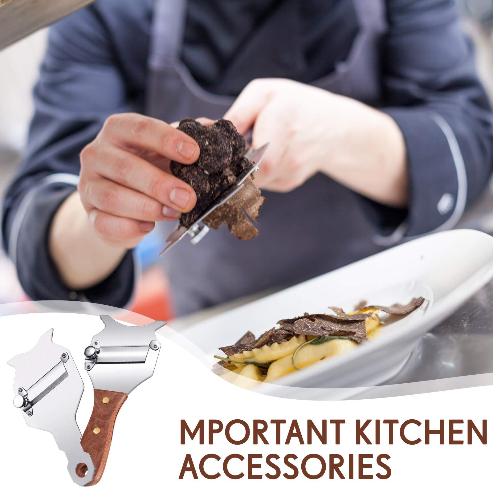 Patelai chocolate and cheese slicer set for delicate toppings.