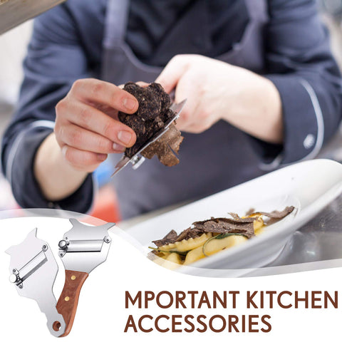 Patelai chocolate and cheese slicer set for delicate toppings.