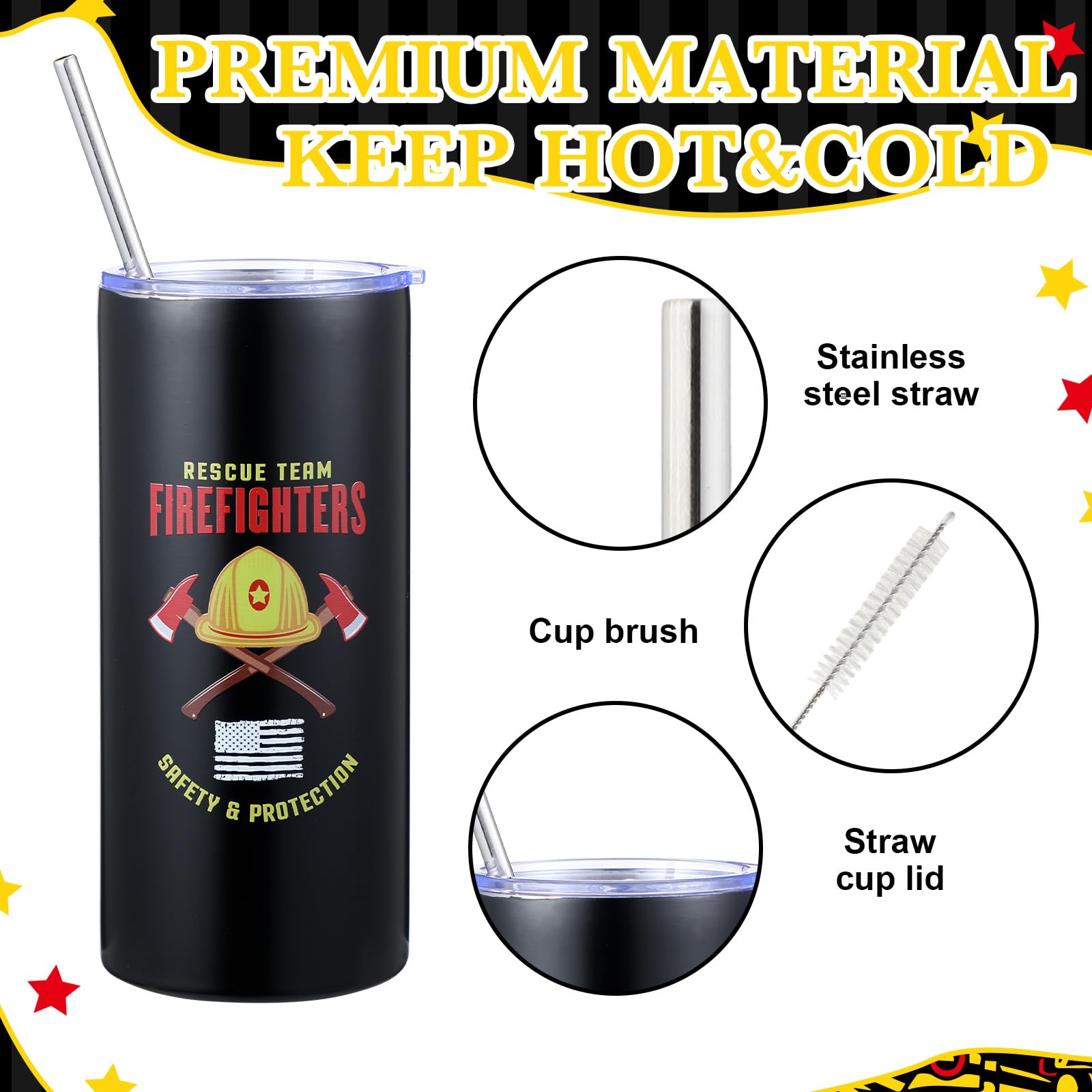 Patelai firefighter ballpoint pen, smooth writing for gifting