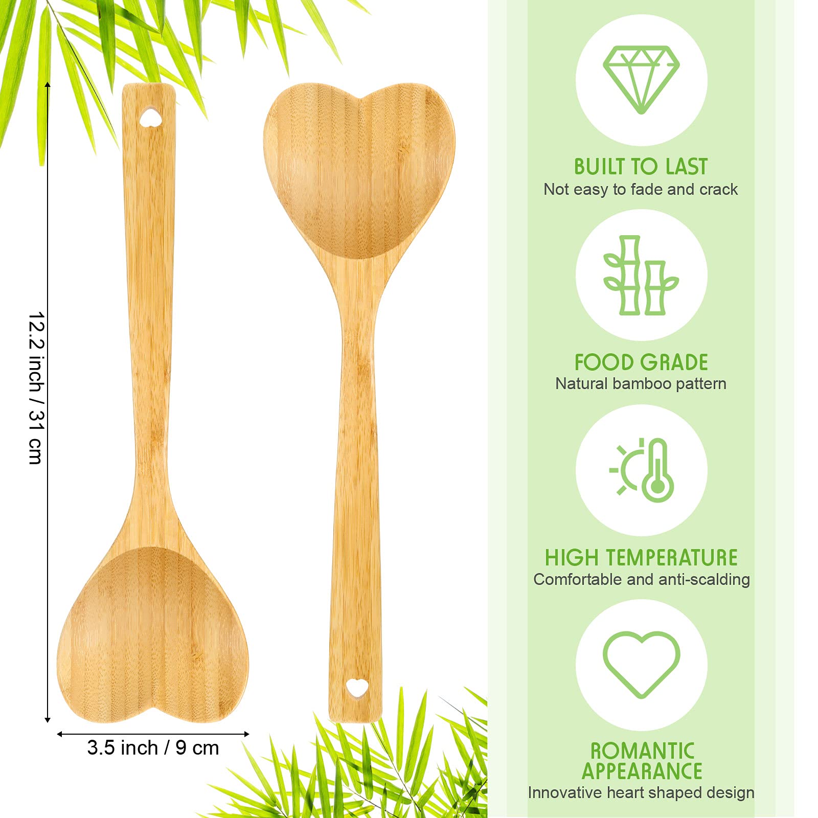 Patelai heart spoon hanging hook highlights convenient storage and easy reach.