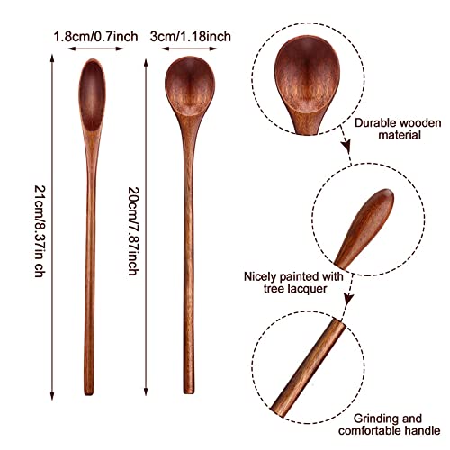 Patelai Kusunoki wooden spoon with long handle ideal for tea and coffee.
