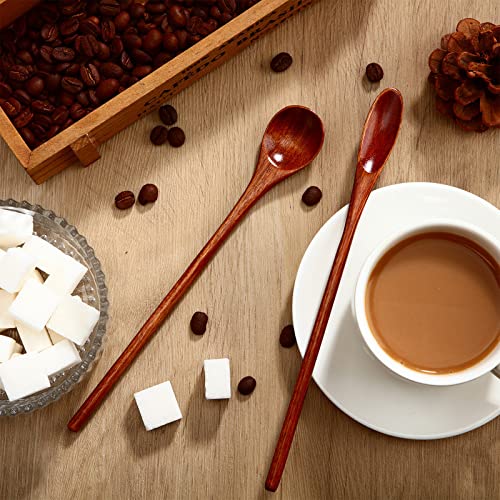 Patelai Kusunoki wooden spoon ready for tea stirring in a cup.