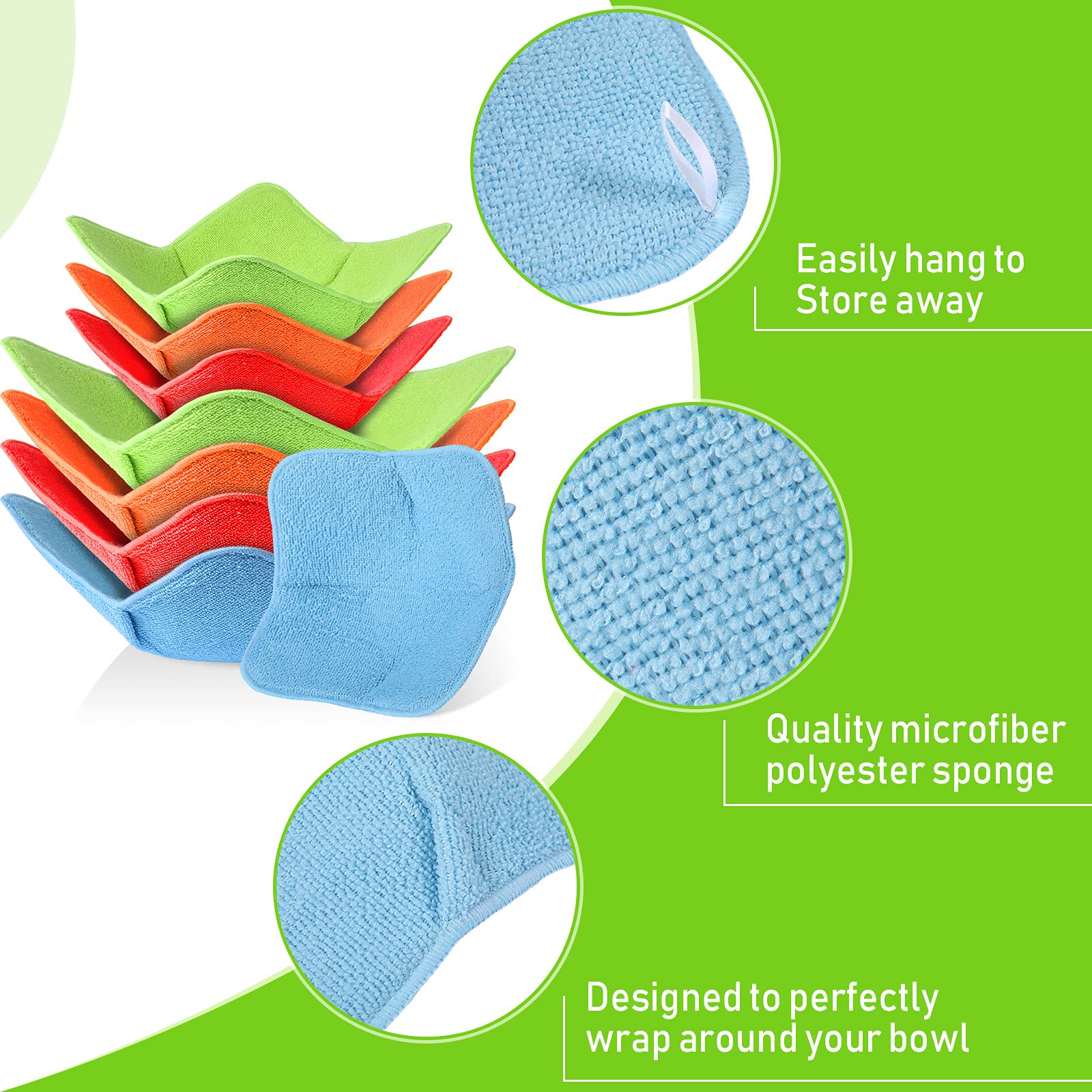 Patelai microwave-safe bowl holders with four-corner grip design